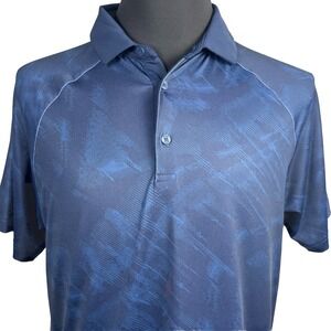 Prince‎ Tennis Polo Mens Short Sleeve UV Sun Protection Navy Blue Size Medium